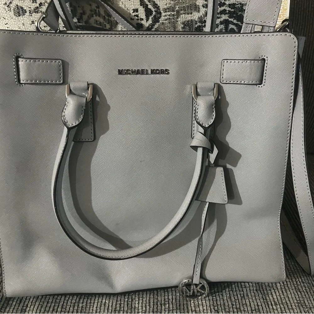 Michael Kors Gray Satchel Bag
